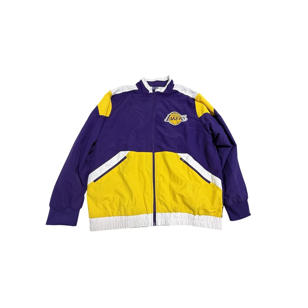 Los Angeles‎ Lakers Ultra Game Jacket XL NBA Licensed Purple/Gold Windbreaker